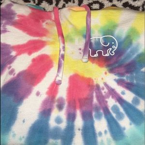 Ivory Ella rainbow tie dye hoodie